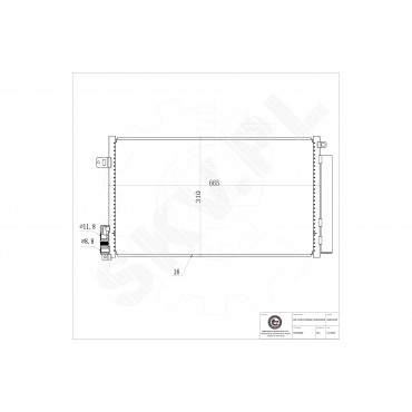 Condenseur de Climatisation Pour Opel Fiat Alfa Romeo Lancia 71772980 93168140