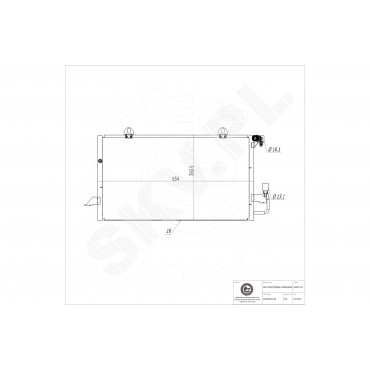Condenseur de Climatisation Pour Audi 80 A6 Cabriolet 8A0260401AB 8A0260403AB