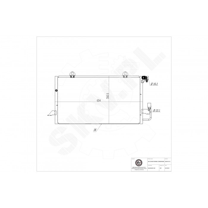 Condenseur de Climatisation Pour Audi 80 A6 Cabriolet 8A0260401AB 8A0260403AB