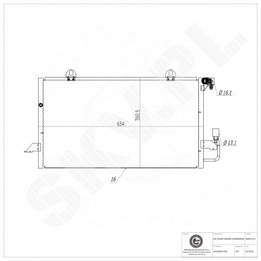 Condenseur de Climatisation Pour Audi 80 A6 Cabriolet 8A0260401AB 8A0260403AB