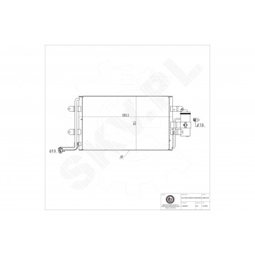 Condenseur de Climatisation Pour VW Bora Audi Seat Skoda 1J0820413A 1J0820411N