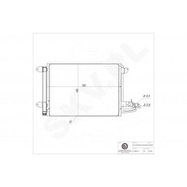 Condenseur de Climatisation Pour VW Audi Seat Altea Skoda 1K0820411P 1K0820411Q