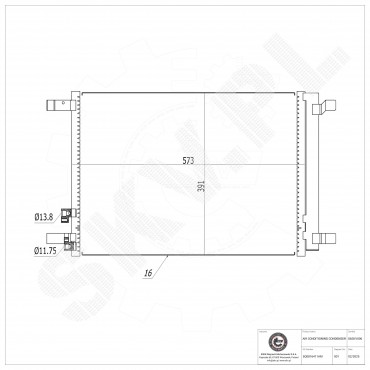Condenseur de Climatisation Pour VW Audi A3 Seat Skoda 5Q0816411M 5Q0816411N