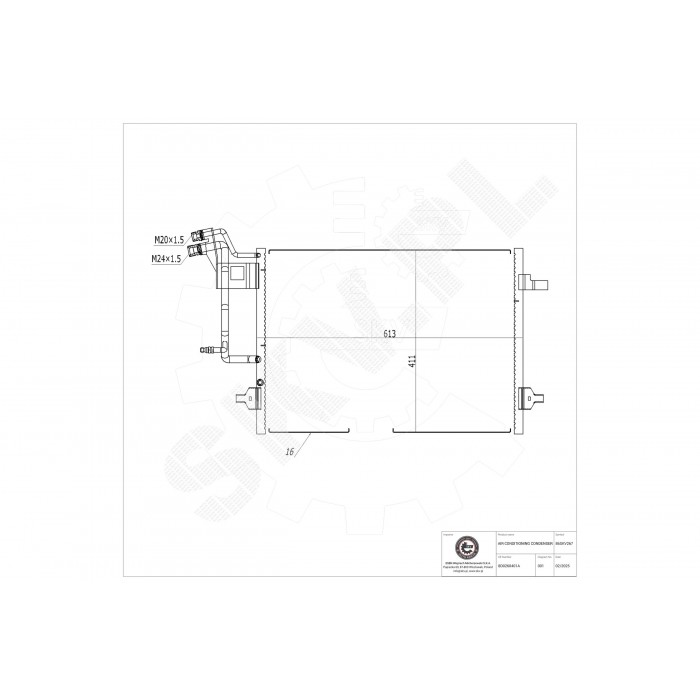 Condenseur de Climatisation Pour VW Passat Audi A4 8D0959482