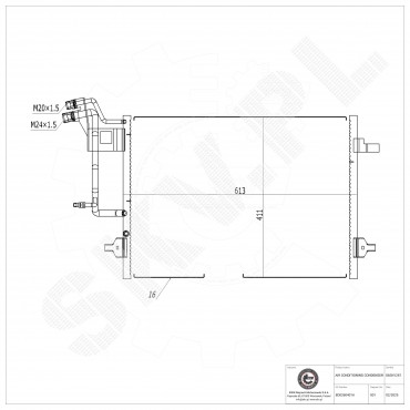 Condenseur de Climatisation Pour VW Passat Audi A4 8D0959482