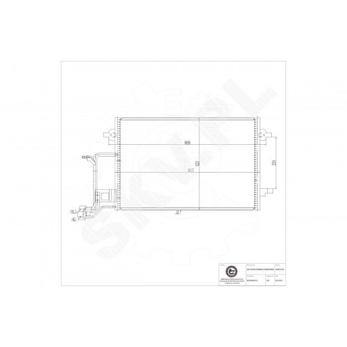 Condenseur de Climatisation Pour VW Passat Audi A4 8D0260401G 8D0260403G