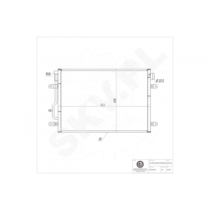Condenseur de Climatisation Pour Audi A4 A6 Allroad 8E0260401D 8E0260403D