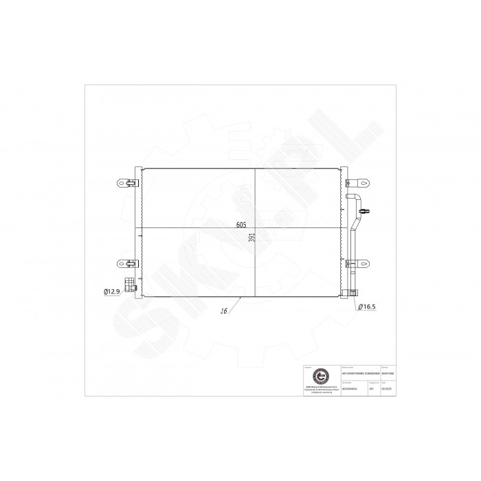 Condenseur de Climatisation Pour Audi A4 A6 Allroad 8E0260403A 8E0260403B