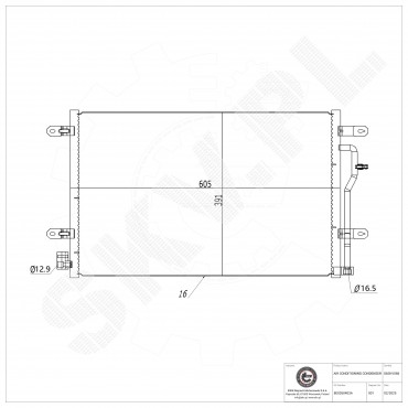 Condenseur de Climatisation Pour Audi A4 A6 Allroad 8E0260403A 8E0260403B