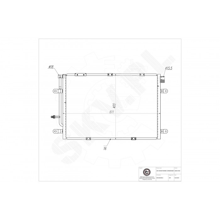 Condenseur de Climatisation Pour Audi A4 8E0260403S