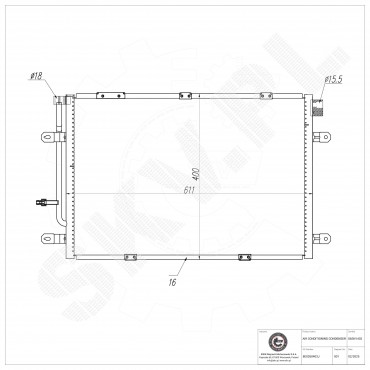 Condenseur de Climatisation Pour Audi A4 8E0260403S
