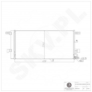 Condenseur de Climatisation Pour Audi A4 A5 A6 A7 Hyundai Tucson