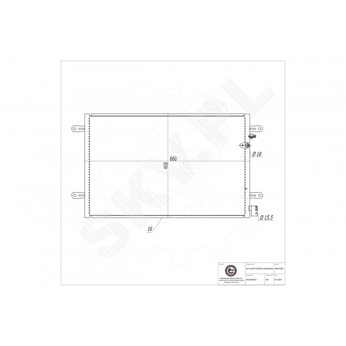 Condenseur de Climatisation Pour VW Caddy II Audi A6 4F0260401E 4F0260403D