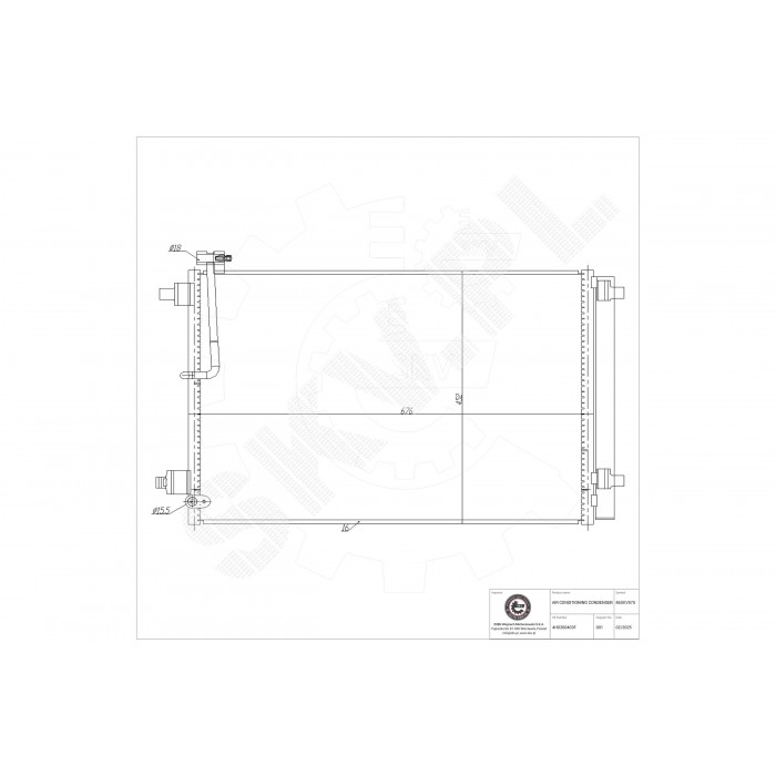 Condenseur de Climatisation Pour Audi A8 4H0260403F 4H0260403M