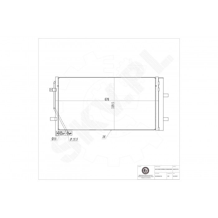 Condenseur de Climatisation Pour Audi Q3 8U0260401B 8U0260401C