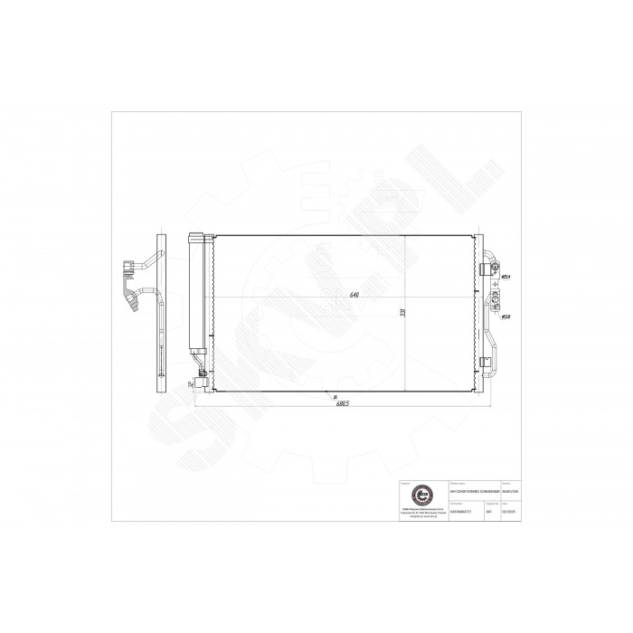 Condenseur de Climatisation Pour BMW Série 1 F20 F21 2 F22, F87 64509335363