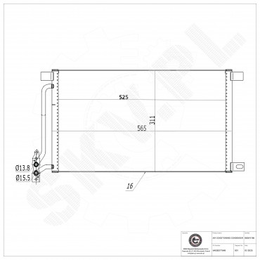 Condenseur de Climatisation Pour BMW Série 3 E46 X3 E83 64538377648 8377648