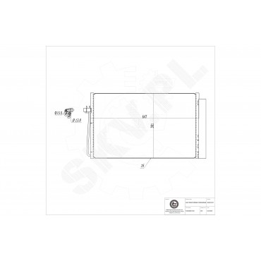 Condenseur de Climatisation Pour BMW Série 5 E60 E61 6 E63 E64 64538381362