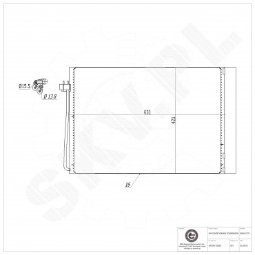 Condenseur de Climatisation Pour BMW Série 5 E60 E61 6 E63 E64 64532282939