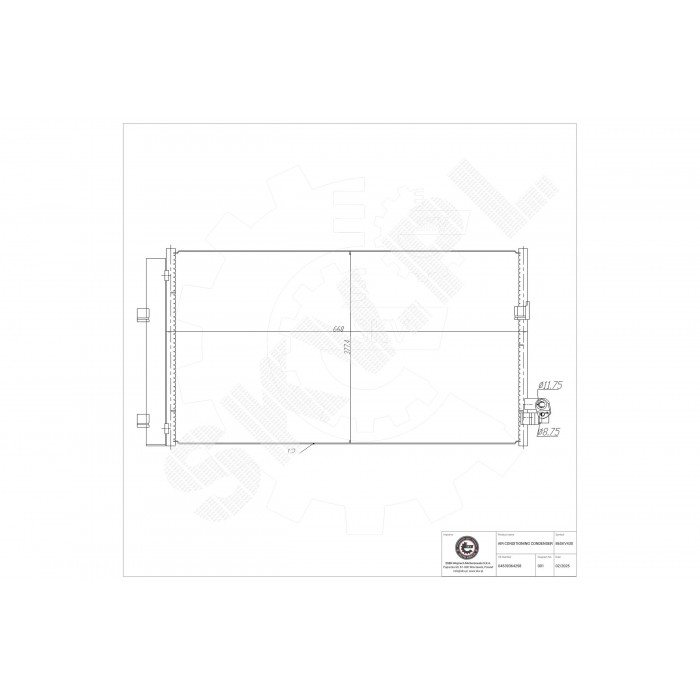 Condenseur de Climatisation Pour BMW Série 5 F90, G30 G31 64539364258 9364258
