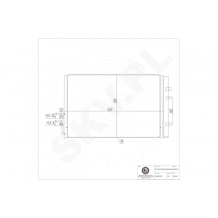 Condenseur de Climatisation Pour BMW X3 F25 X4 F26 64539216143 9216143