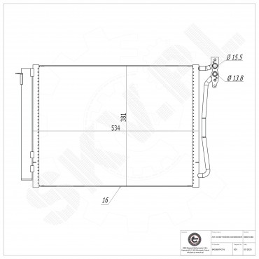 Condenseur de Climatisation Pour BMW X5 E53 64536914216 64538381543 6914216