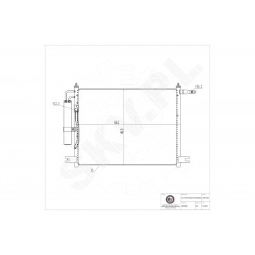 Condenseur de Climatisation Pour Chevrolet Aveo/Kalos Lanos Daewoo Kalos