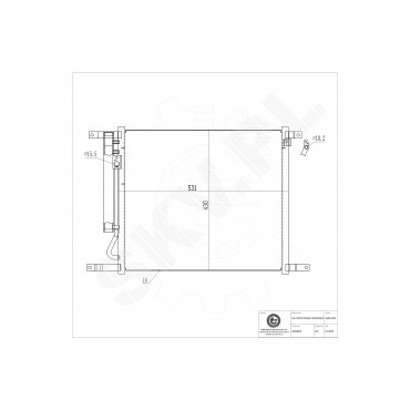 Condenseur de Climatisation Pour Chevrolet Aveo/Kalos 94838817 94838818 95227757