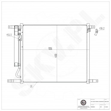 Condenseur de Climatisation Pour Chevrolet Aveo/Kalos 94838817 94838818 95227757