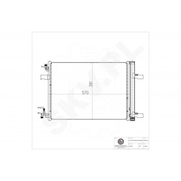 Condenseur de Climatisation Pour Opel Chevrolet Vauxhall 13267648 1850136