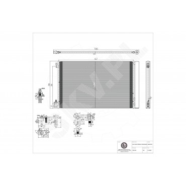Condenseur de Climatisation Pour Opel Chevrolet Saab Vauxhall 13241737 13330217