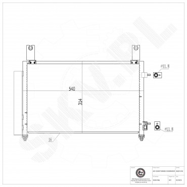 Condenseur de Climatisation Pour Chevrolet Matiz Spark Daewoo Matiz