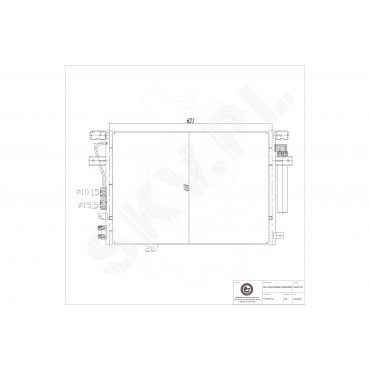 Condenseur de Climatisation Pour Chrysler 300 C Touring Lancia Thema