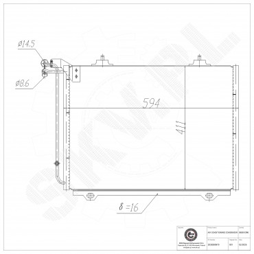 Condenseur de Climatisation Pour Mercedes-Benz Classe C T-Model E CLK SLK
