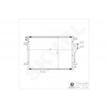 Condenseur de Climatisation Pour VW Chrysler Dodge Lancia K4677789AA 4677782AC
