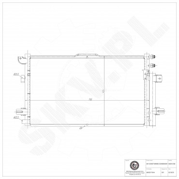 Condenseur de Climatisation Pour Chrysler Pacifica 68002779AA 68002779AB