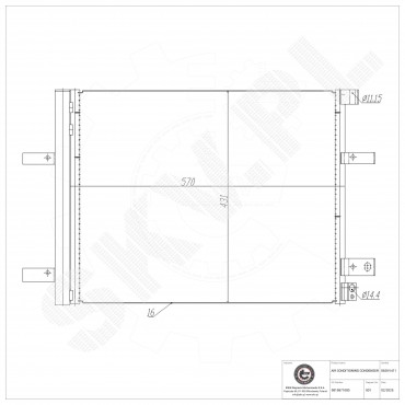 Condenseur de Climatisation Pour Peugeot Opel Fiat Citroën Berlingo 9815871080