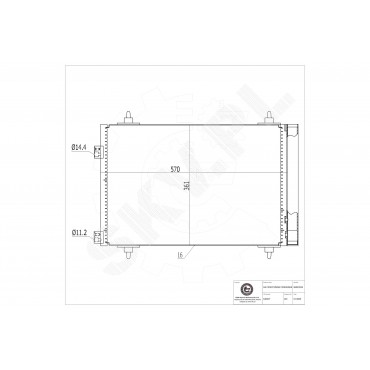 Condenseur de Climatisation Pour Peugeot 307 308 Partner Citroën Berlingo C4