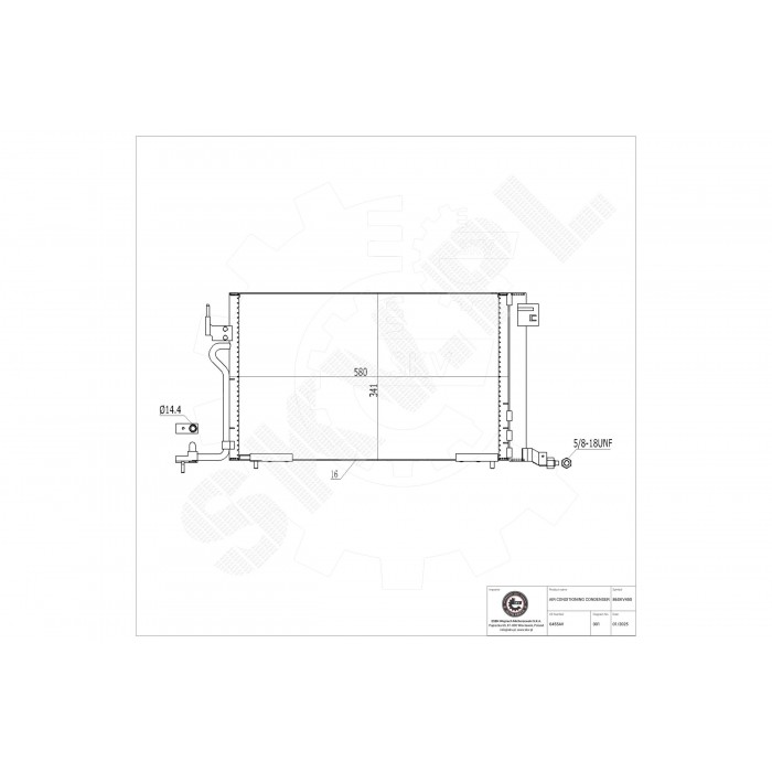 Condenseur de Climatisation Pour Peugeot 306 Partner Citroën Berlingo Xsara