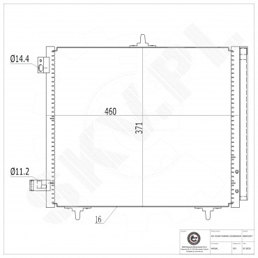 Condenseur de Climatisation Pour Peugeot Opel Citroën DS 9674813580 9683036480