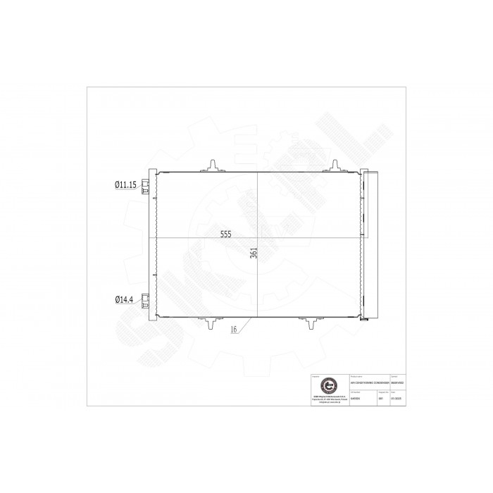 Condenseur de Climatisation Pour Peugeot Opel Citroën DS 6455EK 3637002 6455HF