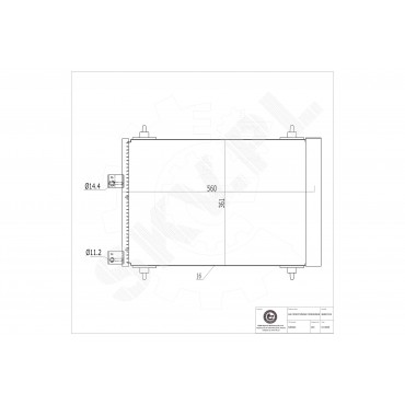 Condenseur de Climatisation Pour Peugeot 307 Citroën C4 C5
