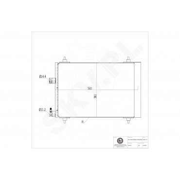 Condenseur de Climatisation Pour Peugeot 307 Citroën C4 C5