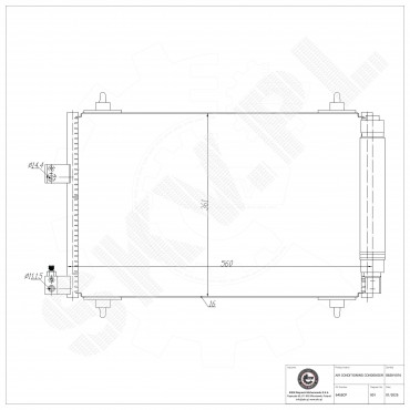 Condenseur de Climatisation Pour Peugeot 406 407 607 Citroën C5 C6 Xsara