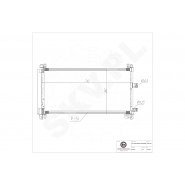 Condenseur de Climatisation Pour Peugeot 407 508 Citroën C5 C6