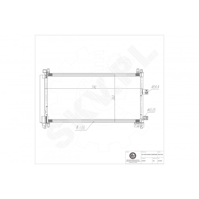 Condenseur de Climatisation Pour Peugeot 407 508 Citroën C5 C6