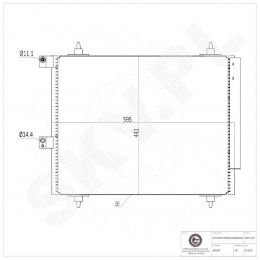 Condenseur de Climatisation Pour Peugeot Fiat Citroën Lancia 1489398080 6455AP