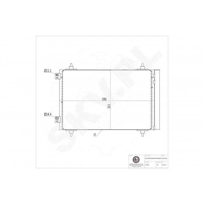 Condenseur de Climatisation Pour Peugeot Fiat Toyota Citroën C8 1400836980