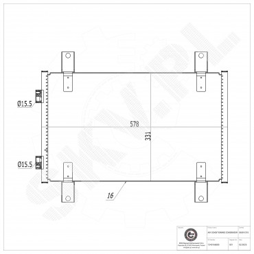 Condenseur de Climatisation Pour Peugeot Fiat Ducato Citroën 1340166080 6455CG