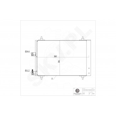 Condenseur de Climatisation Pour Peugeot 406 607 Citroën Xsara